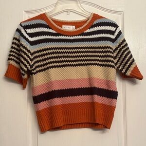 Striped Multicolor Knit Sweater